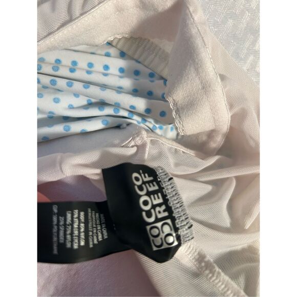 Coco reef halter swim top 34dd bra slimming dots flowers rn#85736 - Picture 3 of 11